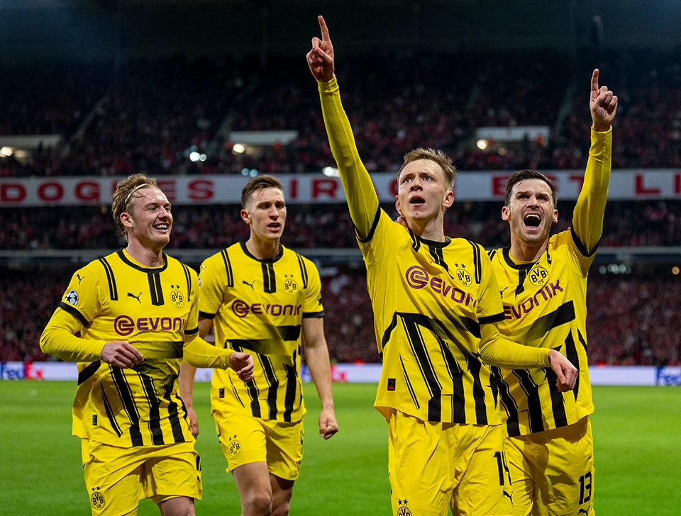 BVB players celebrate with fans (photo)